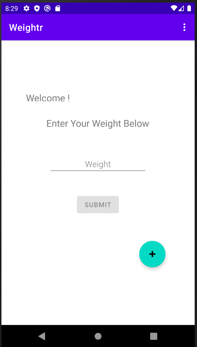Weight Entry