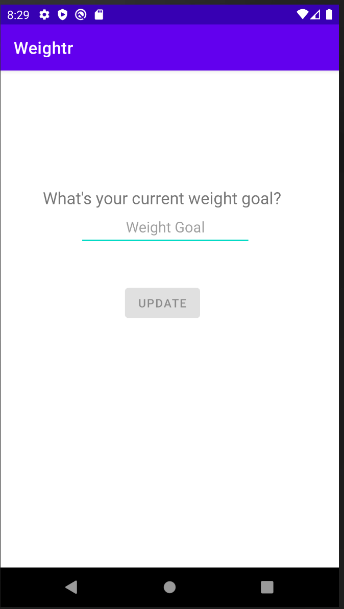Weight Goal